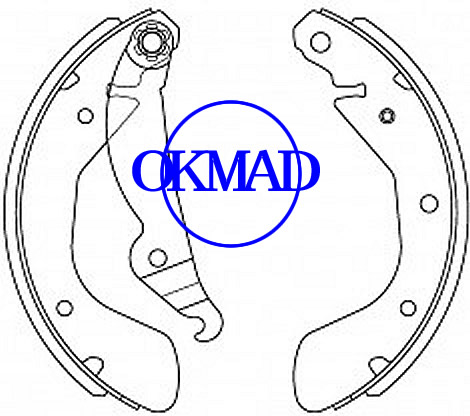 CHEVROLET Chevy Corsa OPEL ASTRA Conjunto de sapatas de freio ao tambor FMSI:1665-S994 OEM:93332948 FSB334 GS8542
